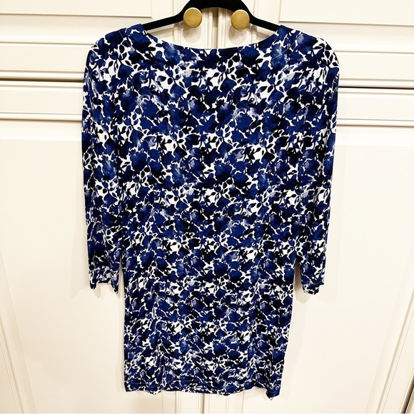 J.Crew Mercantile Women’s Blue Floral Long Sleeve Classic Office Shift Dress S - Picture 9 of 9